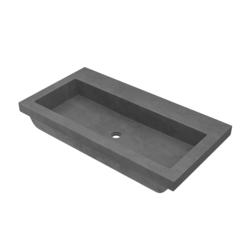 Specialty Products NATIVE TRAILS: Trough 3619 Bathroom Sink in Slate-No Faucet Holes